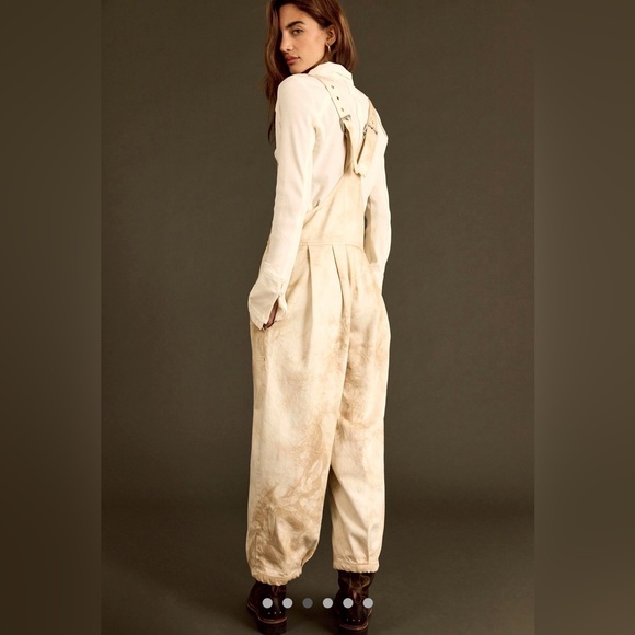 NWT FREE PEOPLE WE THE FREE FELIX DENIM OVERALLS 🔥 - Picture 2 of 6
